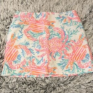 Lilly Pulitzer Crab & Coral Skirt